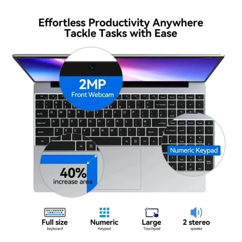 2026 New 15.6' Intel N150 Wind - Ssd 2Tb ulasan dan harga