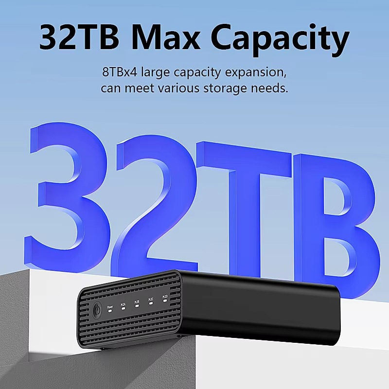 Aluminum M2 4-Bay USB4 Externa - Nvme Ssd ulasan dan harga