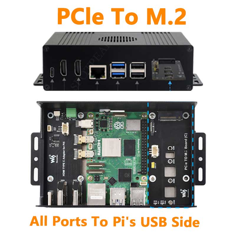 Raspberry Pi 5 Box Case Kit-C  - Nvme Ssd ulasan dan harga
