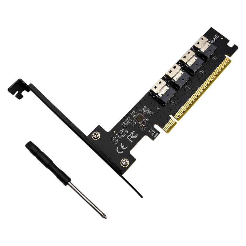 NEW 4 Port SFF-8654 4i SlimSAS - Memory Card Ssd ulasan dan harga